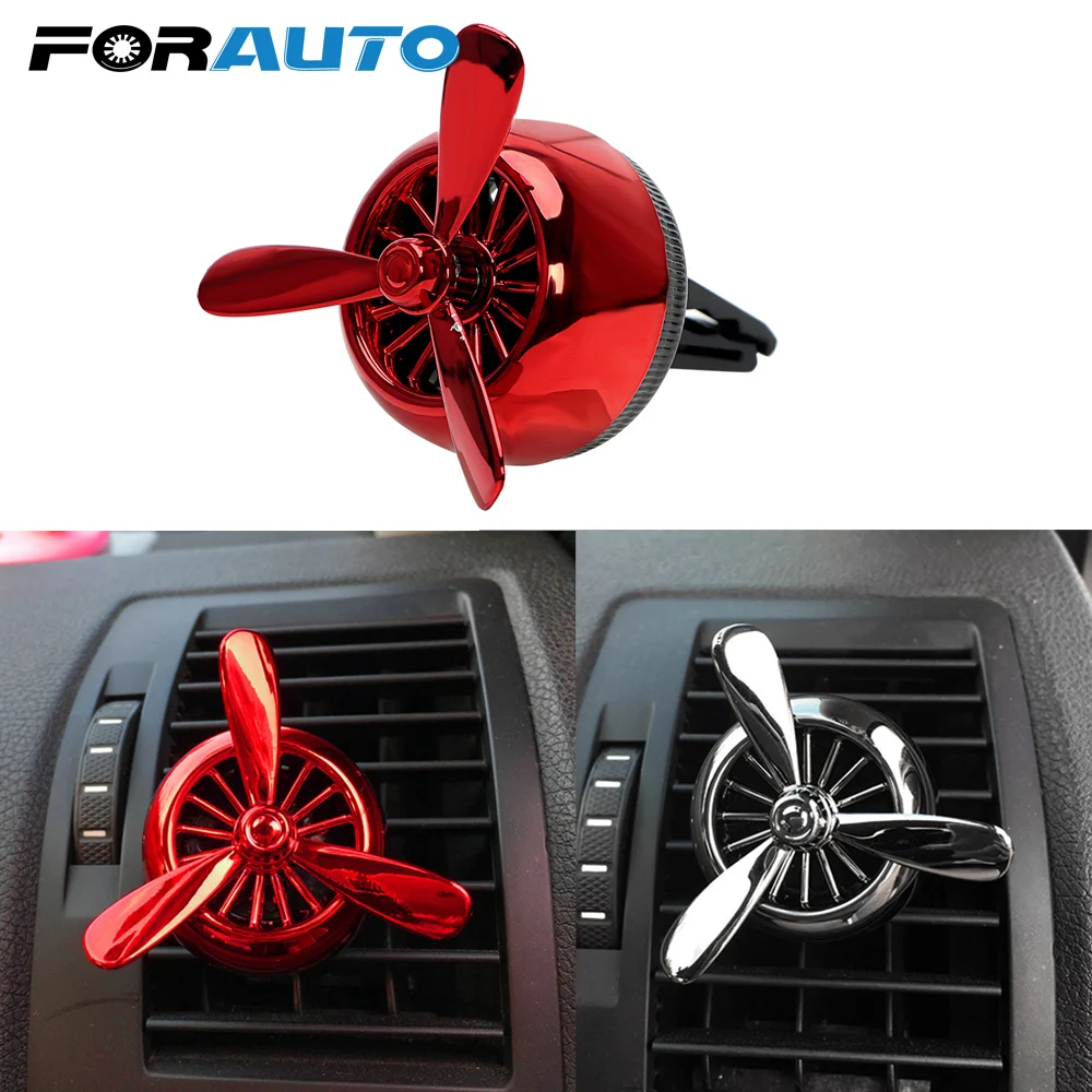 

FORAUTO Car Air Freshener Outlet Vent Clip Perfumes Propeller Air Force 3 Solid Aromatic Car Styling Fragrance Smell Ornament