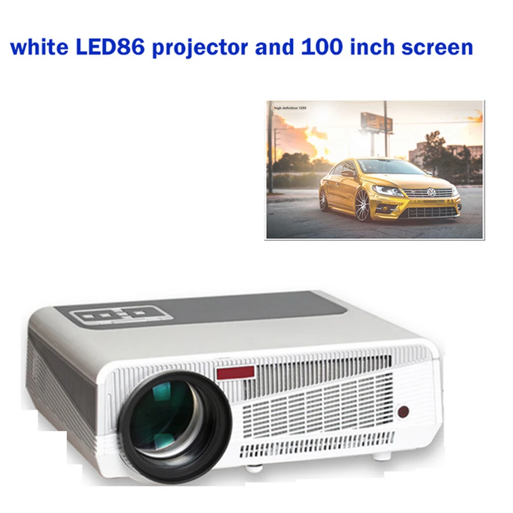 Poner Saund Проектор 5500 Люмен СВЕТОДИОДНЫЙ Поддержка 1080 P для Домашнего Кинотеатра ПК