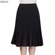 5XL 6XL летние женские шифоновые юбки размера плюс, Женская юбка средней длины, тонкая плиссированная юбка для танцев