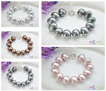 

X0101 8inch 20mm EGG SOUTH SEA SHELL PEARL BRACELET
