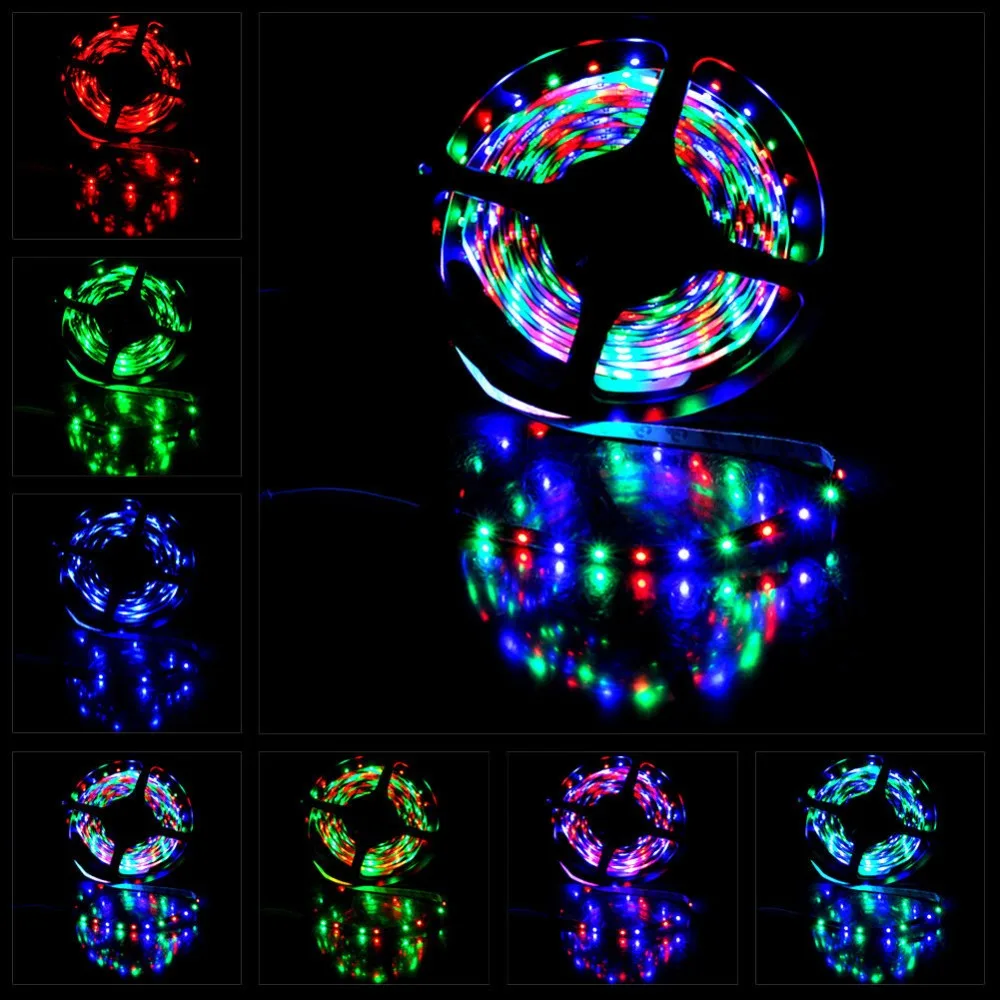 Details about   16Ft 5M 3528RGB waterproof SMD 300LED Light Strip Flexible Ribbon Tape lamp c 67 