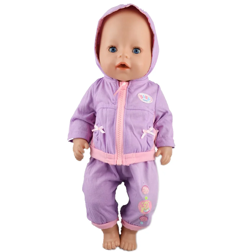 

Fashion 15 style Clothes Suit Fit For 43cm Zapf Baby Born Doll 17 Inch Dolls Clothes