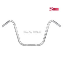 25 мм " мотоциклетный высокий всадник стальной Руль Подходит для Honda Kawasaki Suzuki Harley Chopper Bobber Кафе Racer хром