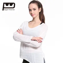 

Elegant Protection Women's Long SleeveT-shirt Sports Tech Shirts Yoga Fitness Running Jogging Gym