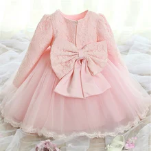 Новые платья принцессы с цветочным узором для девочек вечерние платья с длинными рукавами для причастия для свадебного торжества детское платье для маленьких девочек