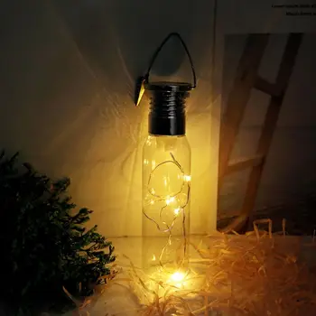 

Solar Led Copper Wire Bottle Hanging Light Home Garden Christmas Decorative Hanging Light