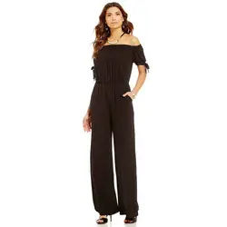 MUXU черный combinaison роковой элегантный комбинезон летний костюм костюмы для тела для женщин tutine donna широкие брюки комбинезон спинки 2018
