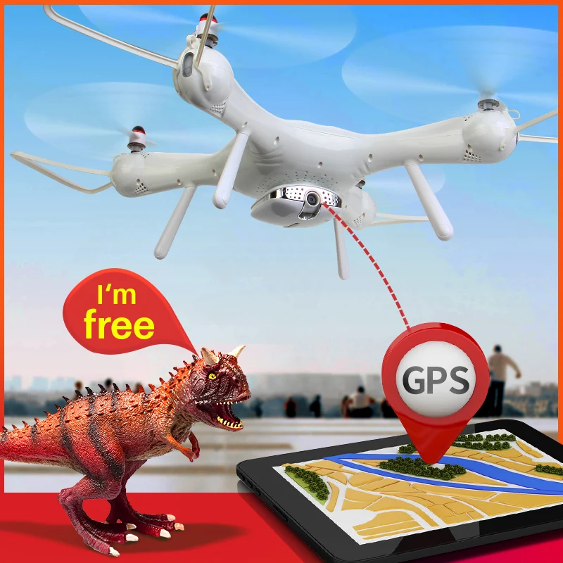 

SYMA X25PRO Dual GPS 4-Channel FPV Real-Time Quadcopter with 720p HD Wi-Fi Camera drone ,gift box, Modular battery