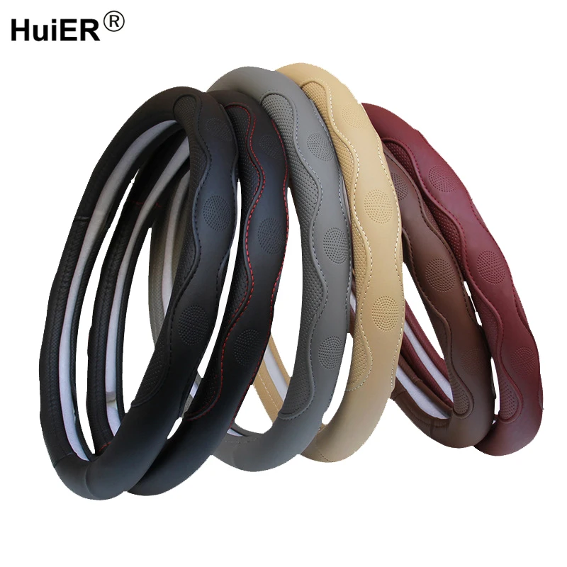 7 Colors Car Steering Wheel Cover Universal Volant Braid on the Steering-wheel Fashion Non-slip Funda Volante Auto Car Styling 7 Colors Car Steering Wheel Cover Universal Volant Braid on the Steering-wheel Fashion Non-slip Funda Volante Auto Car Styling