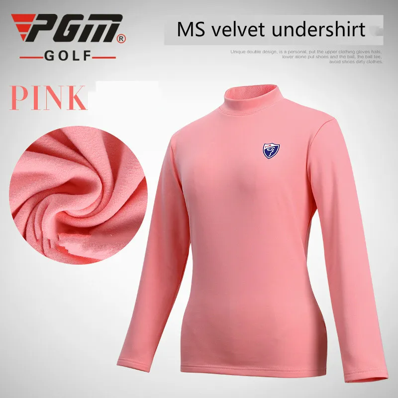 one PGM Golf Clothing GOLF sweatshirt and long sleeved autumn and winter lady shirt Add wool long sleeve for women size S-XL - Цвет: one
