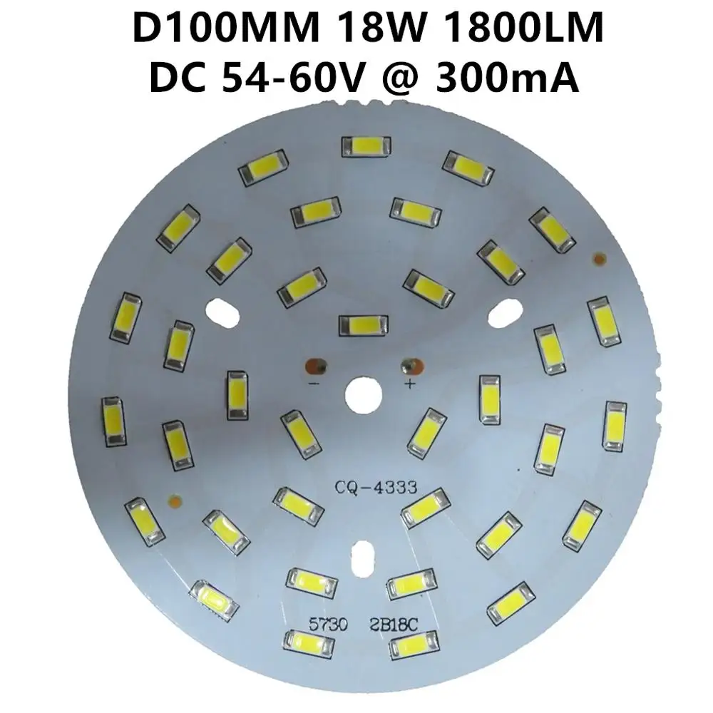 

3W 5W 7W 9W 12W 15W 18W 120LM/W SMD 5730 LEDs PCBA For LED Bulb and LED Downlights etc. DIY Repair parts.
