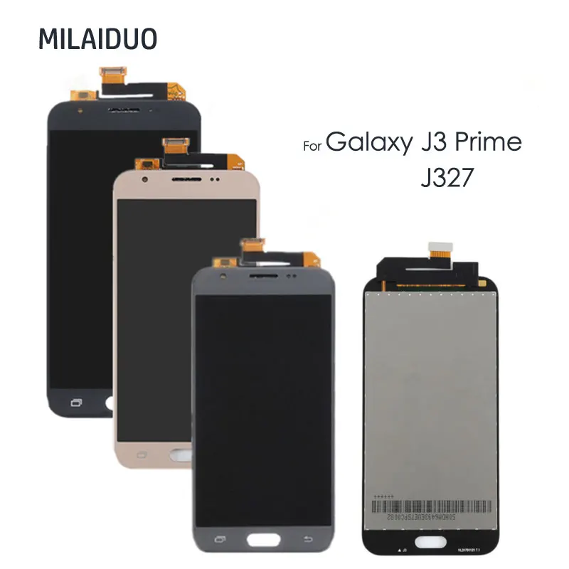 

LCD Display For Samsung J3 Prime 2017 Emerge J327 J327A LCD Touch Screen Digitizer Assembly Replacement Adjustable Brightness