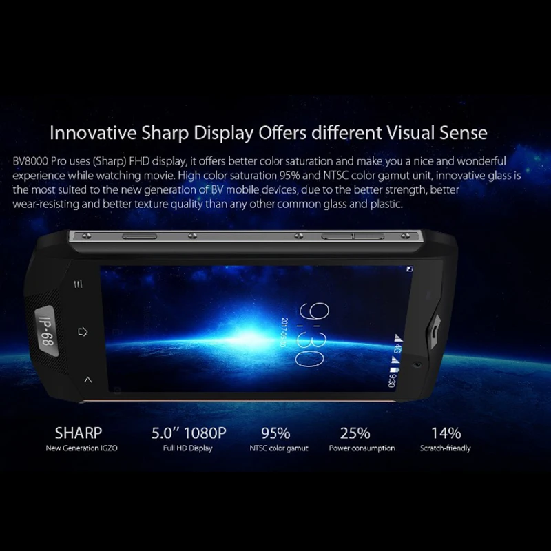 Blackview BV8000 Pro 5 дюймов FHD водонепроницаемый MT6757 Восьмиядерный 6 ГБ + 64 отпечатков