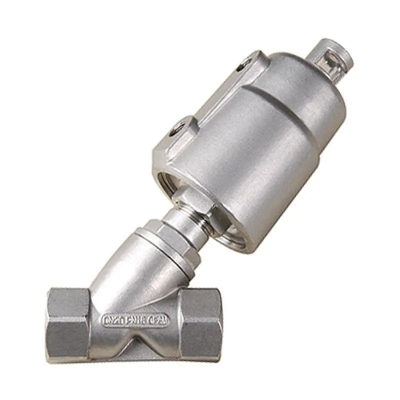 

1" Angle Seat Valve With Stainless Steel Actuator JZF-25 Stainless Angle Seat Valves