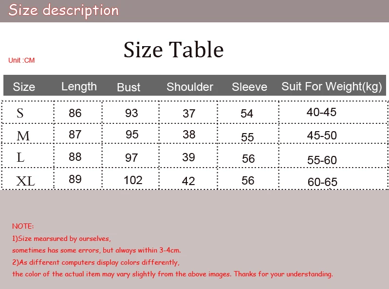 size xl caidaifei