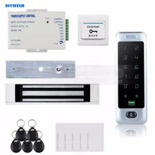 DIYSECUR 125KHz RFID Reader Password Keypad Door Access Control Security System Kit 180KG Magnetic Lock C40