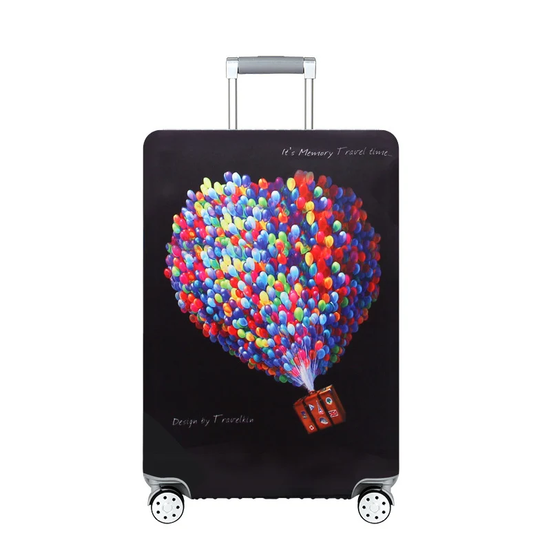 Чехол для багажа в радужную полоску, плотный защитный чехол, защитный чехол, сумка для багажа на колесиках, чехол, аксессуары для путешествий