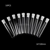 10Pcs Plastic Test Tubes Lab Test Tool With Screw Cap Transparent 16x100mm ► Photo 1/6