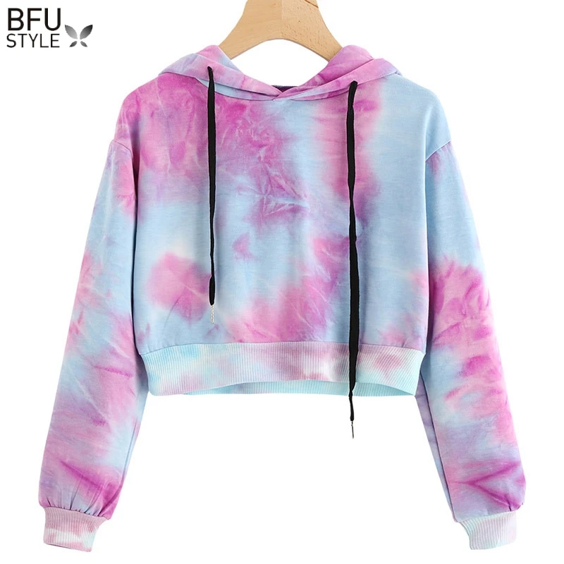 Aliexpress.com : Buy Tie Dye Water Color Cropped Hoodies