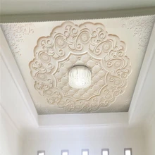 Beibehang пользовательские обои Бежевый Желтый 3d обои стерео резьба по камню Европейский стиль потолок подвесной фон обои