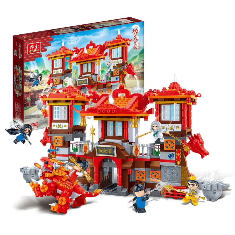 

Banbao 6601 Chinese Kungfu 805 pcs Building Block Sets Educational DIY Bricks Toys