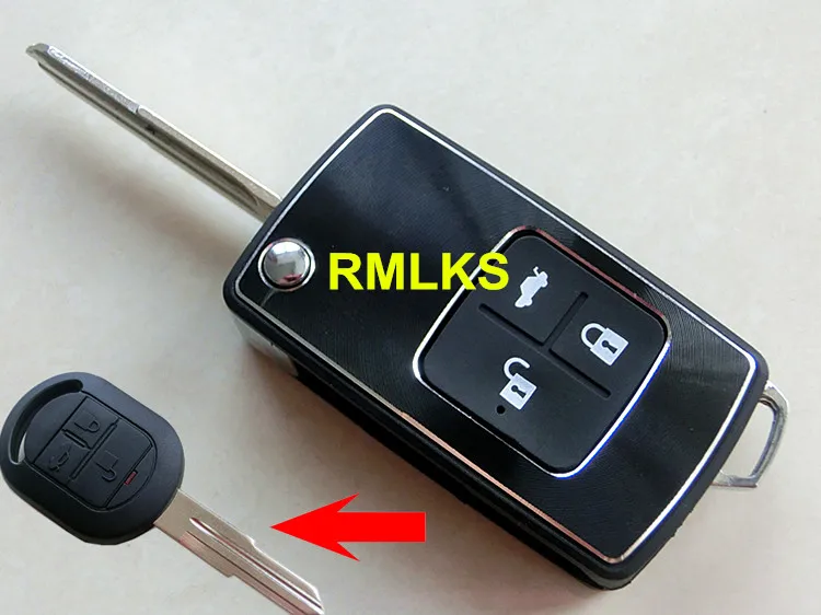 

RMLKS Modified Folding Flip Remote Key Shell Fit For old Excelle Car Key Blanks Uncut DWO4R Blade