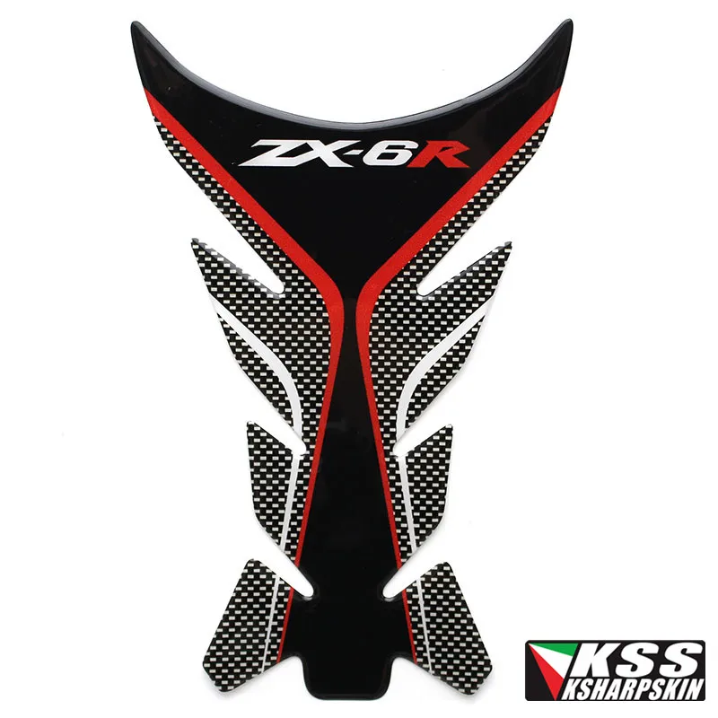

3D ADESIVI Sticker Decal Emblem Protection Tank Pad Cas Cap Fit KAWAAKI ZX-6R ZX6R