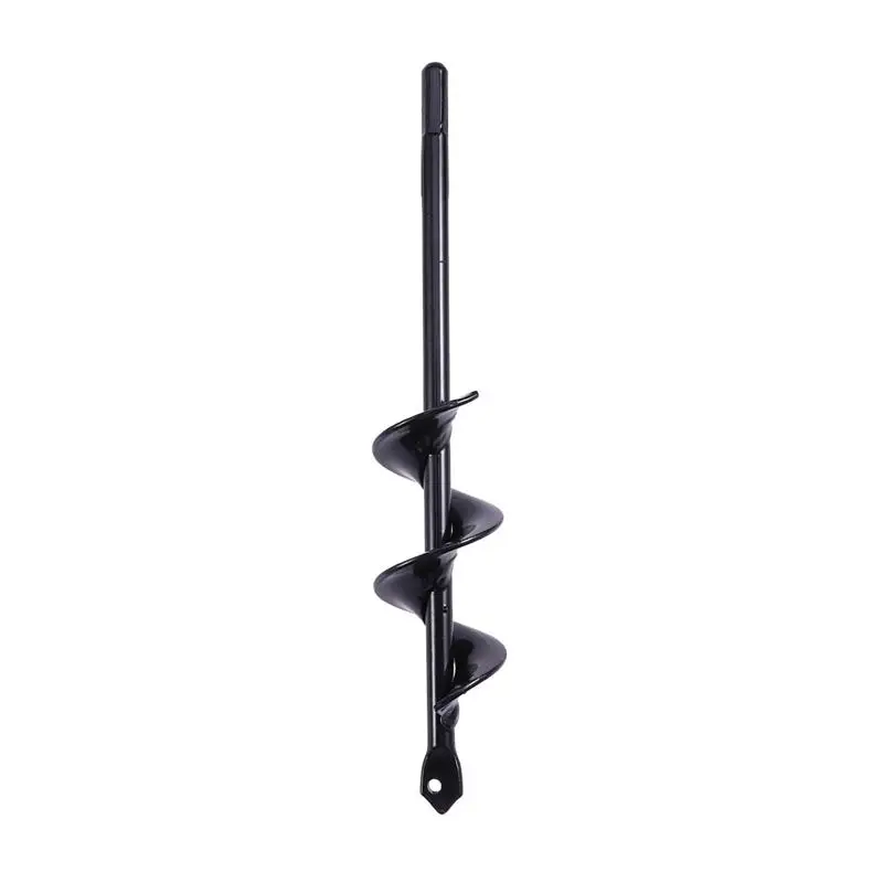 

1 Pc 9 Inch Earth Auger Hole Digger Tools Planting Machine Drill Bit Fence Borer Petrol Post Hole Digger Garden Tool (Black)