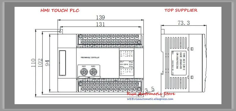 XC2-32RT-C PLC DC24V 3COM и 18 точка вход NPN 14 точка транзисторный релейный выход