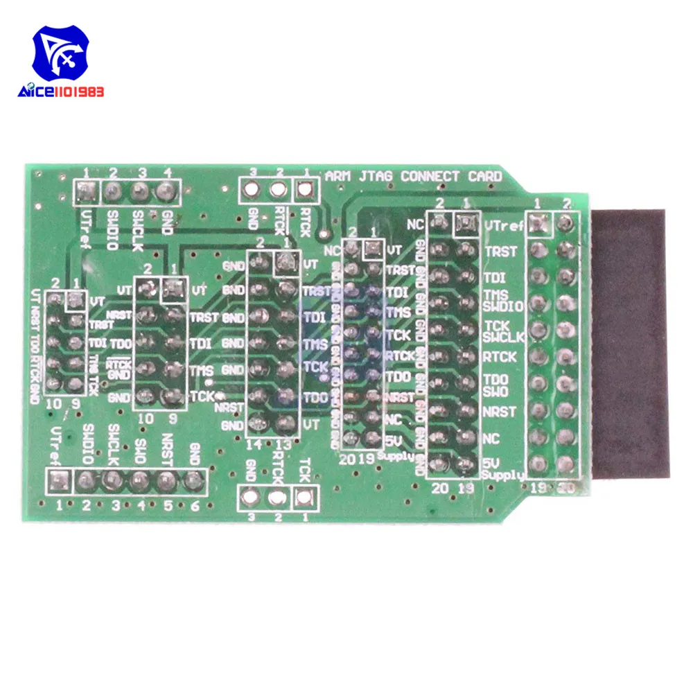 Эмулятор V8 JTAG адаптер преобразователь для J Link с 8 шт. 4 контактный 6 10 20 серый