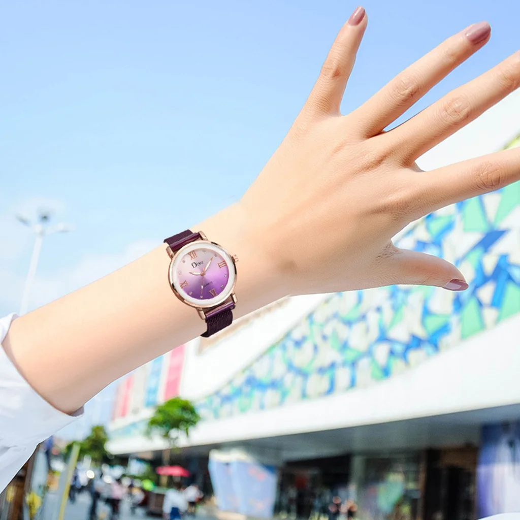 Лидирующий бренд женские хрустальные наручные часы для женщин Роскошные магнитные пряжки сетки кварцевые часы минималистские женские часы relogio feminino
