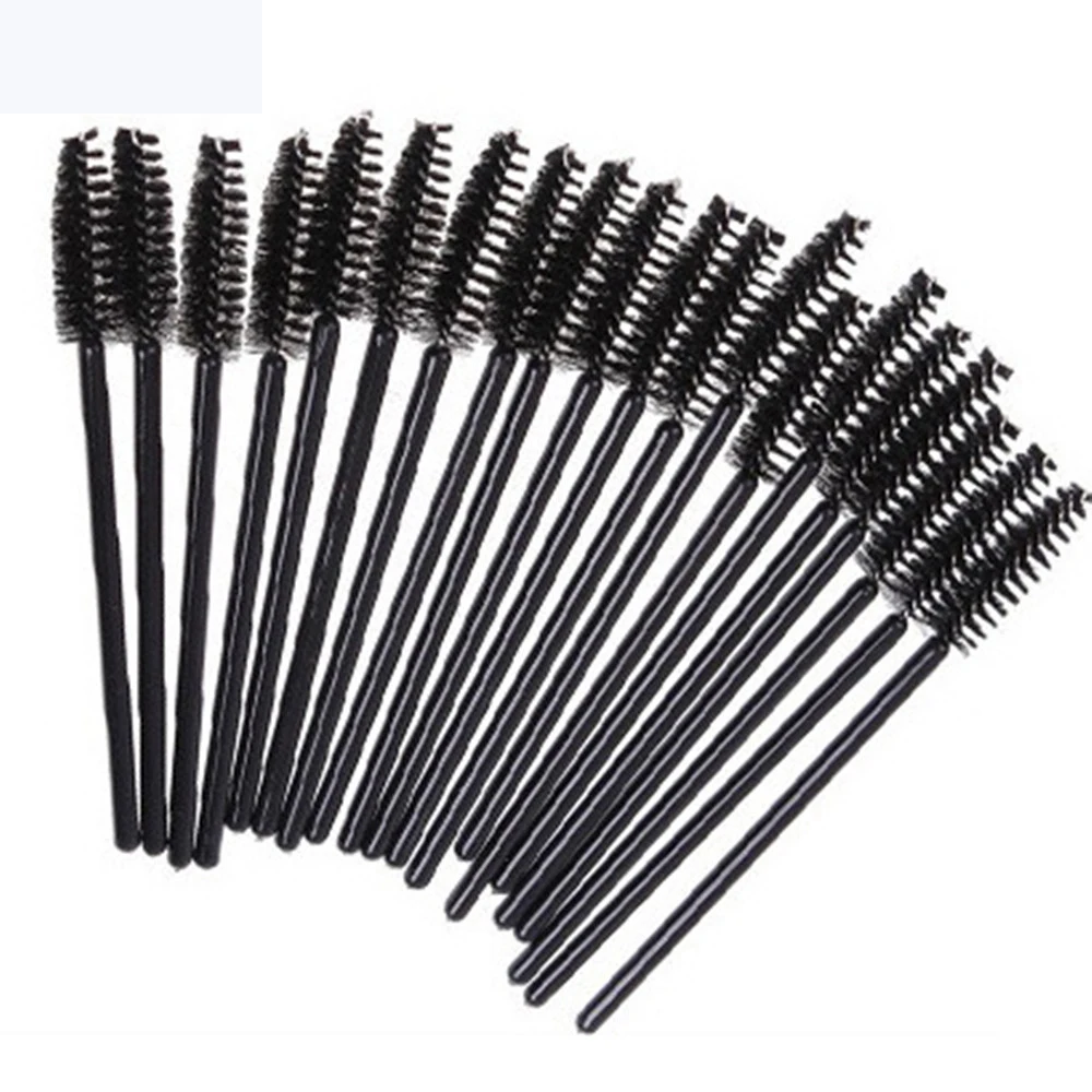 50Pcs/Pack Disposable Eyelash Brushes black Mascara Wands Applicator