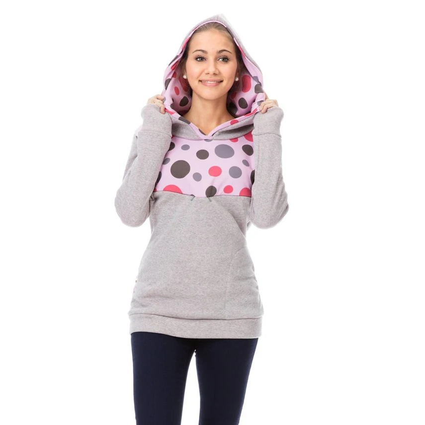Thicken Nursing Mothers Breastfeeding Hoodie Sweatshirt Winter Maternity Clothing Pregnancy Lactation Clothes For Pregnant Women (2)