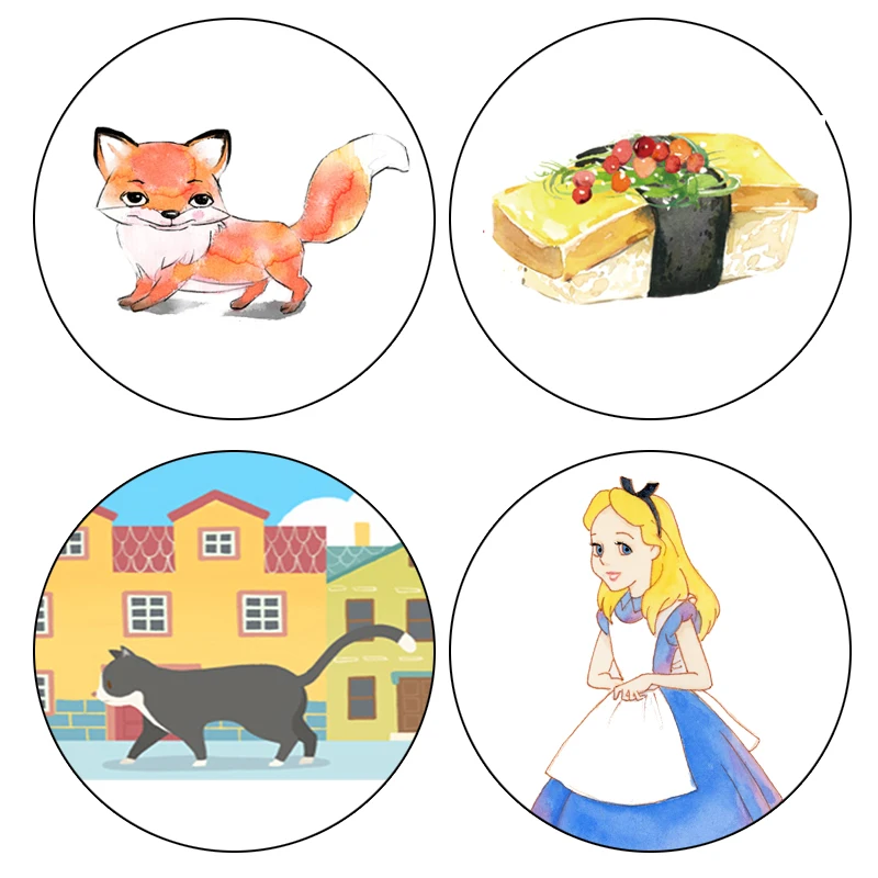 

Funny Cartoon Washi Tape Alice/Cat Adhesive Tapes DIY Scrapbooking Tools Decorative Tapes School & Office Supplies