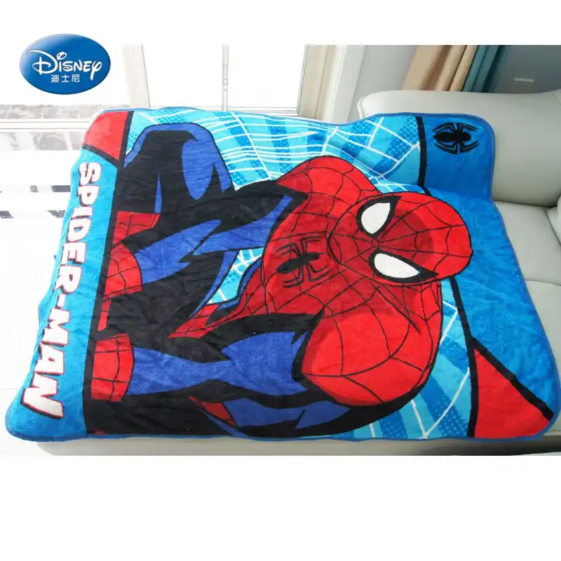 Disney Spiderman Cartoon Coral Fleece Plush Blanket Throw Small Size 100x140cm On Crib Plane For Baby Kids Boys Birthday Gift Aliexpress