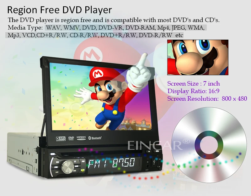 Flash Deal NEW 1 Din Car DVD GPS Navigation player to Old car models Radio Music Bluetooth SD USB For Auto radio 1din gps steering wheel 4