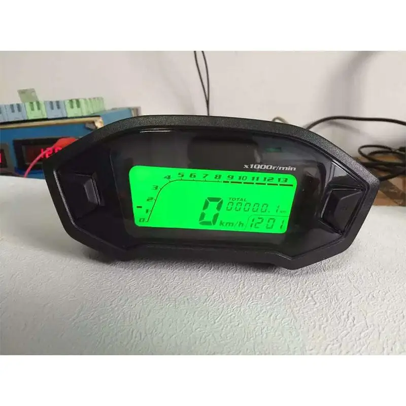 Adeeing 12V Универсальный мотоцикл lcd цифровой 13000 об/мин Спидометр подсветка мотоцикла одометр Водонепроницаемый Защита от солнца r30