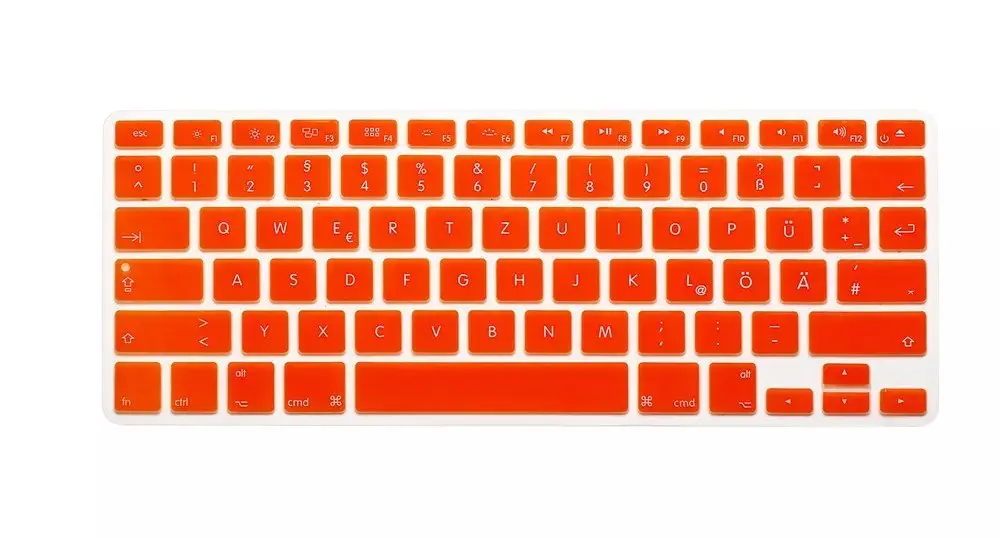 Немецкий силиконовый чехол для клавиатуры US версии Apple Macbook Pro Retina 13 'ཋ'' A1466