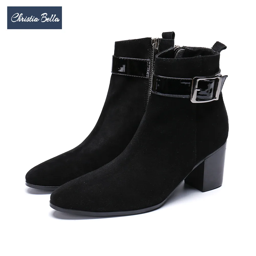 high heel formal boots