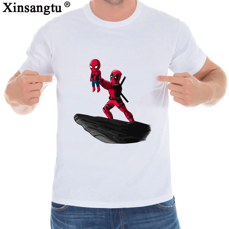 

Xinsangtu 2017 Newest Deadpool Men T shirt Fashion Regenerating Design tops The Darth King Printed T-Shirts Punk Hipster tee