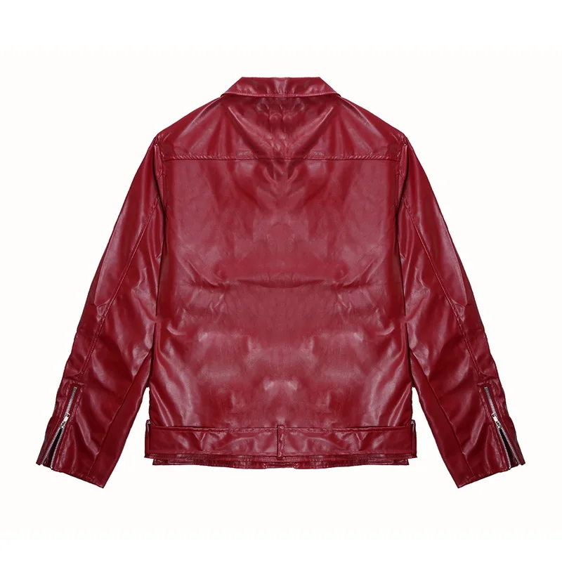 HEFLASHOR осенне-зимняя кожаная куртка на молнии мотоциклетная мужская приталенная куртка deri ceket панк уличная мода Классические Куртки