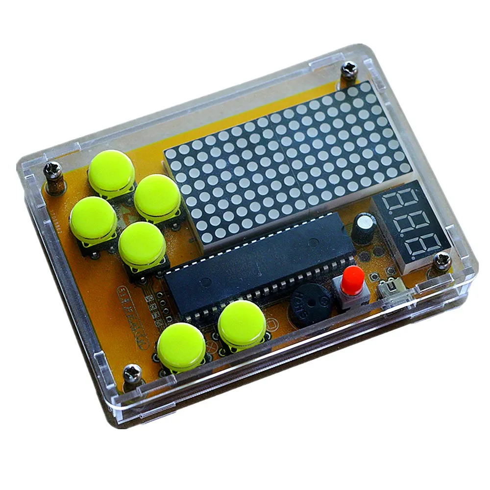 

51 MCU game machine electronic DIY kit New upgrade five games Welding training No welding
