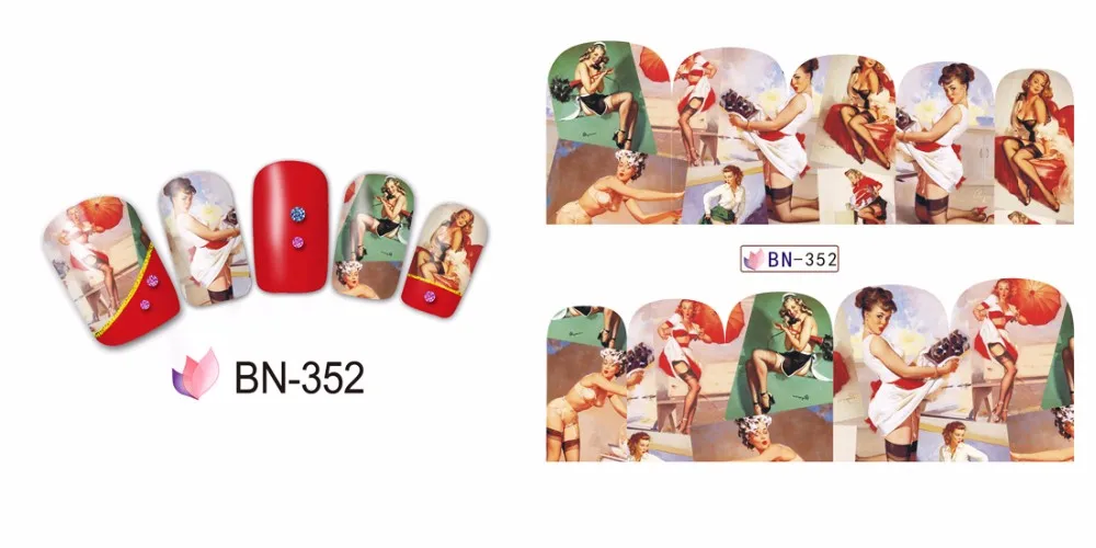 Nail Art Water Transfer Stickers Decals  (6)