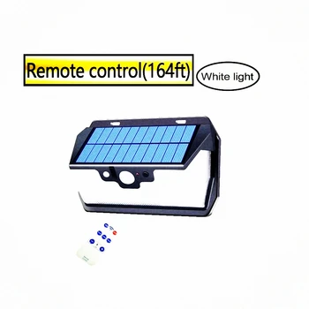 

55 leds Solar light remote control radar 3 side lighting usb port Newest super bright camp Outdoor Garden wall lamp deck street