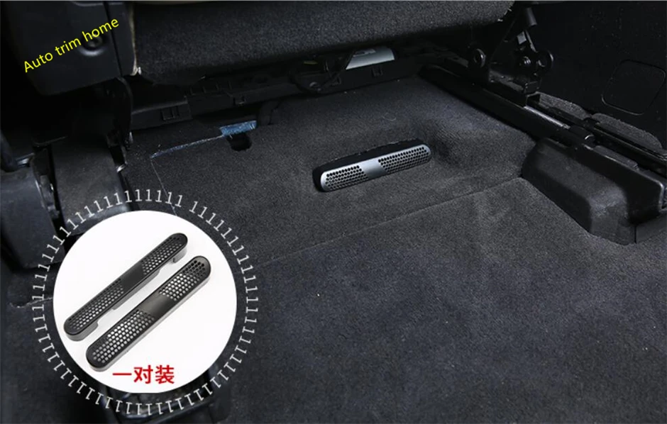 

Lapetus Seat Under Air Condition AC Duct Vent Outlet Grille Protection Molding Garnish Cover Kit For Cadillac XT5 2017 2018 2019