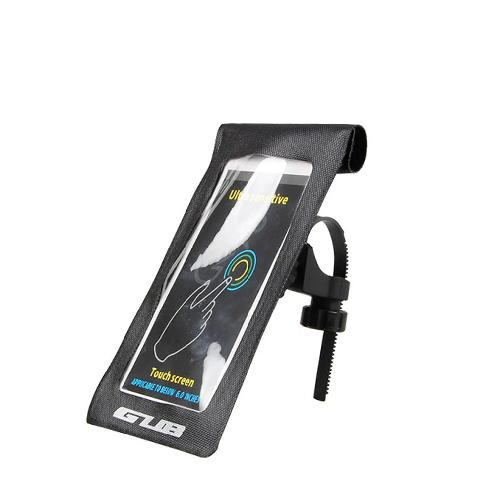 Черный GUB 919 Велосипедный Чехол для телефона водонепроницаемый Сенсорный экран Велоспорт MTB горный велосипед Рама передняя трубка для 6 дюймов Сумка для телефона - Цвет: Черный