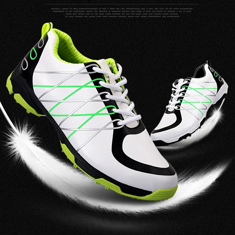 

Pgm Mens Waterproof Golf Shoes Lightweight Cushion Sports Sneakers Male Breathable Lace Up Training Shoes AA51029