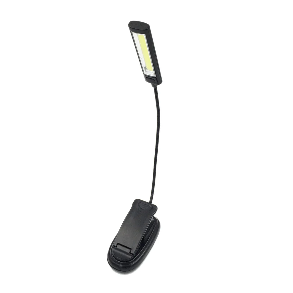 COB LED Clip Type Reading Lamp with USB Rechargeable Double Light reading bedside Colors Eye Care Brightness Book clamp light | Освещение