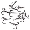 50Pcs/lot 2# 4# 6# 8# 10# Fishing Hook High Carbon Steel Treble Overturned Hooks Fishing Tackle Round Bend Treble Saltwater Bass ► Photo 2/6