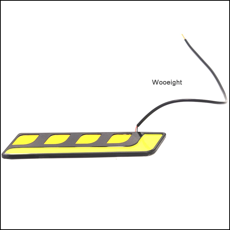 Wooeight 12V Car Daytime Running Driving DRL Light & Turn Signal Light Waterproof COB LED Work Lights For ATV Auto Cars SUV (6)